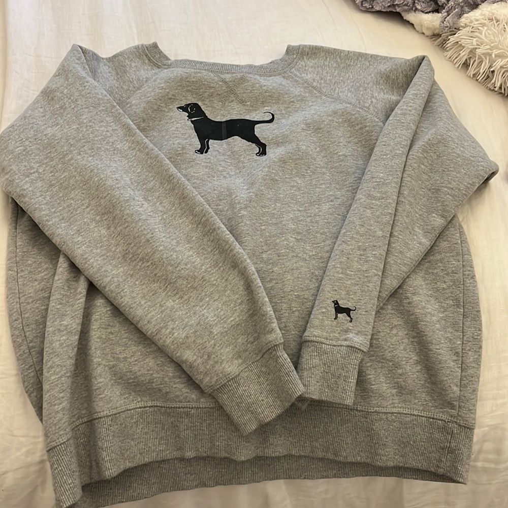 Women’s Black dog Crewneck